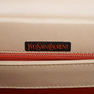 Yves Saint Laurent Beige Quilted Calfskin Leather Shoulder Bag