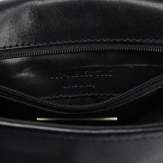 Yves Saint Laurent Black Calfskin Belt Crossbody Bag