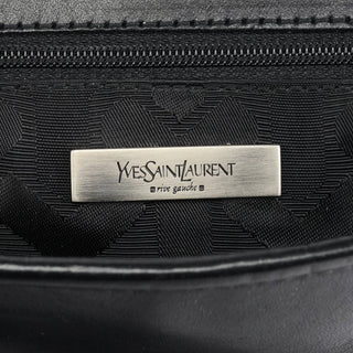 Yves Saint Laurent Black Calfskin Belt Crossbody Bag