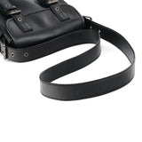 Yves Saint Laurent Borsa a tracolla Belt in pelle di vitello nera