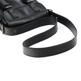 Yves Saint Laurent Black Calfskin Belt Crossbody Bag