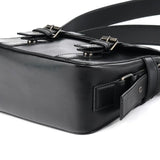 Yves Saint Laurent Borsa a tracolla Belt in pelle di vitello nera