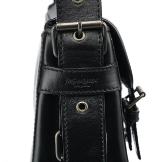 Yves Saint Laurent Black Calfskin Belt Crossbody Bag