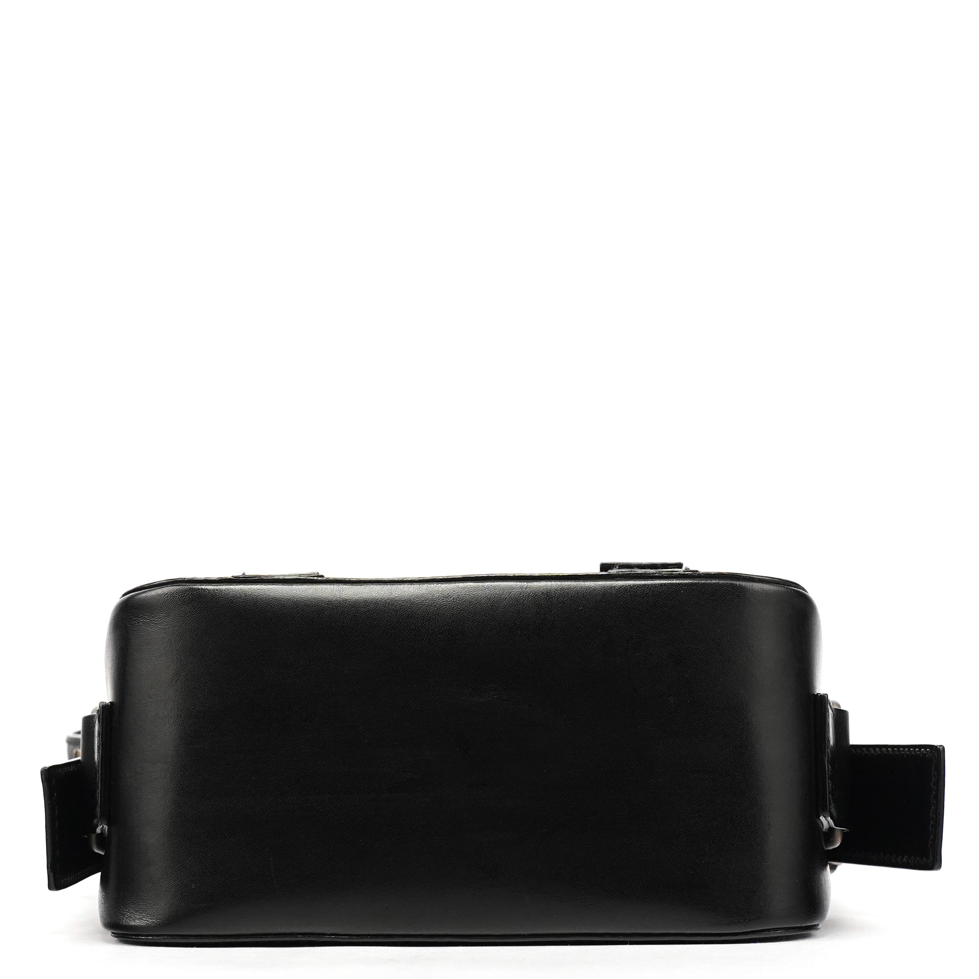 Yves Saint Laurent Borsa a tracolla Belt in pelle di vitello nera