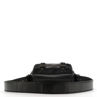 Yves Saint Laurent Black Calfskin Belt Crossbody Bag