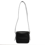 Yves Saint Laurent Borsa a tracolla Belt in pelle di vitello nera