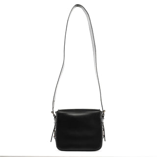 Yves Saint Laurent Black Calfskin Belt Crossbody Bag