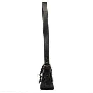 Yves Saint Laurent Black Calfskin Belt Crossbody Bag