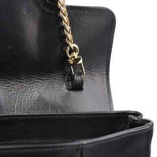 Yves Saint Laurent Black Calfskin Clutch Bag