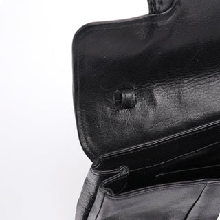 Yves Saint Laurent Black Calfskin Clutch Bag