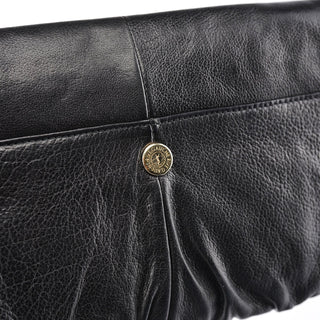 Yves Saint Laurent Black Calfskin Clutch Bag