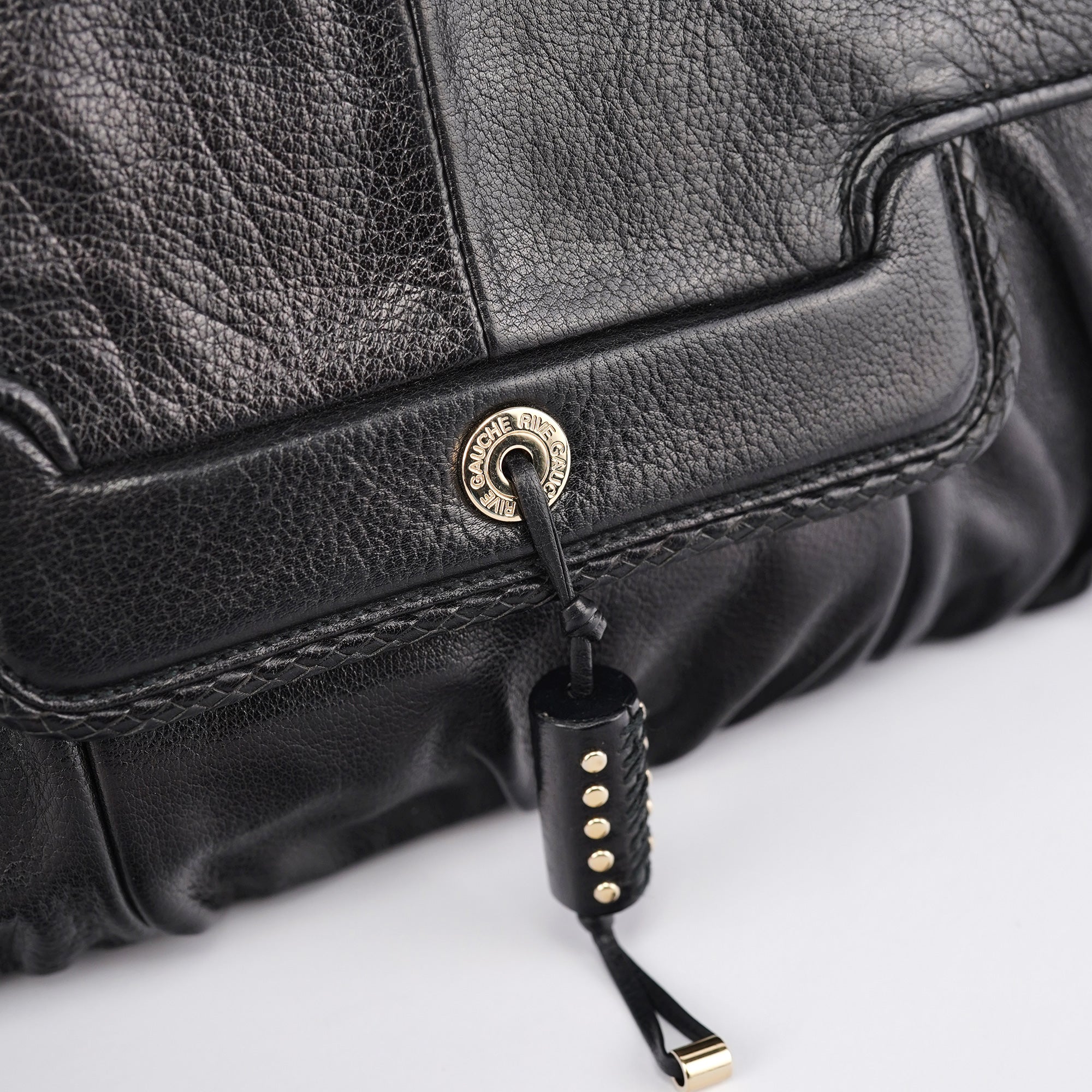 Yves Saint Laurent Black Calfskin Clutch Bag