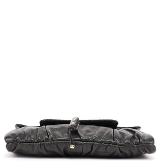Yves Saint Laurent Black Calfskin Clutch Bag