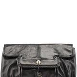 Yves Saint Laurent Black Calfskin Clutch Bag