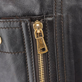 Yves Saint Laurent Black Calfskin Downtown Tote Bag