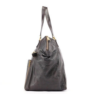 Yves Saint Laurent Black Calfskin Downtown Tote Bag