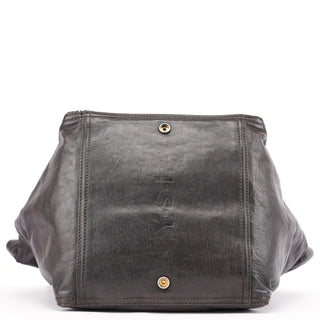 Yves Saint Laurent Black Calfskin Downtown Tote Bag