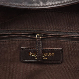 Yves Saint Laurent Black Calfskin Downtown Tote Bag