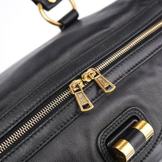Yves Saint Laurent Black Calfskin Leather Muse Tote Bag
