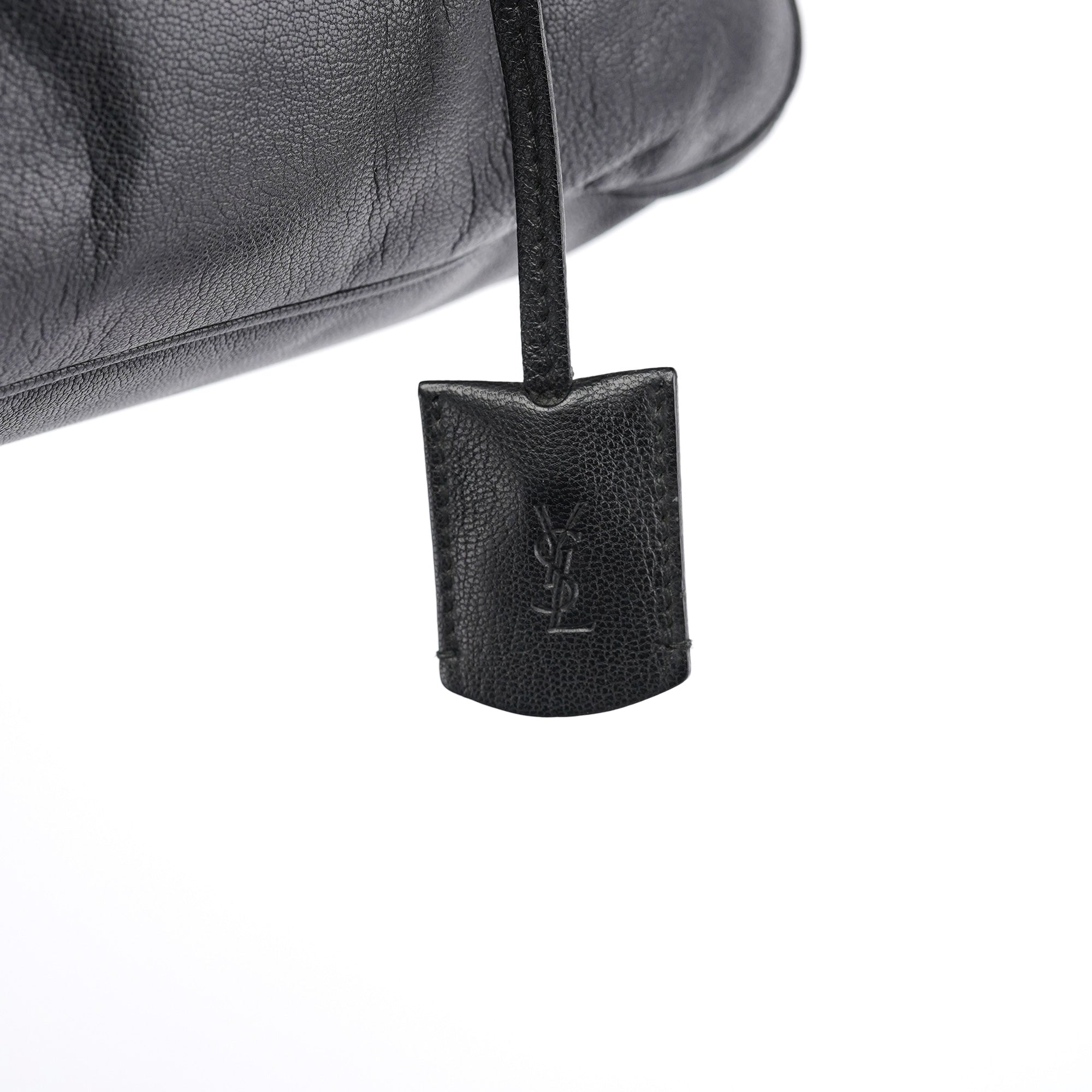 Yves Saint Laurent Black Calfskin Leather Muse Tote Bag