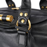 Yves Saint Laurent Black Calfskin Leather Muse Tote Bag