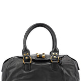 Yves Saint Laurent Black Calfskin Leather Muse Tote Bag
