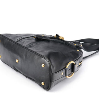 Yves Saint Laurent Black Calfskin Leather Muse Tote Bag