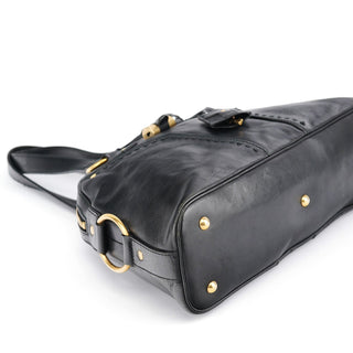 Yves Saint Laurent Black Calfskin Leather Muse Tote Bag