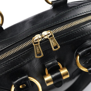 Yves Saint Laurent Black Calfskin Leather Muse Tote Bag