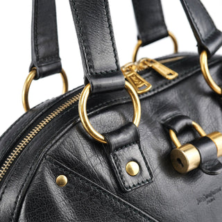 Yves Saint Laurent Black Calfskin Leather Muse Tote Bag