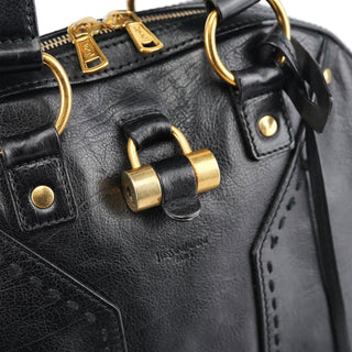 Yves Saint Laurent Black Calfskin Leather Muse Tote Bag