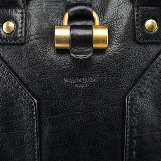 Yves Saint Laurent Black Calfskin Leather Muse Tote Bag