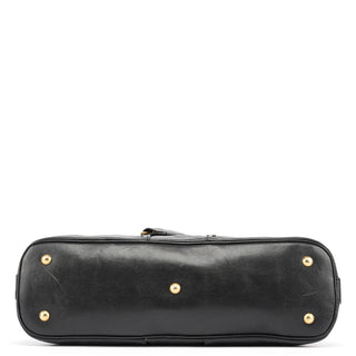 Yves Saint Laurent Black Calfskin Leather Muse Tote Bag