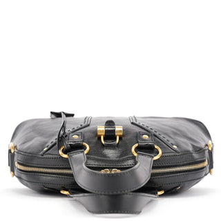 Yves Saint Laurent Black Calfskin Leather Muse Tote Bag