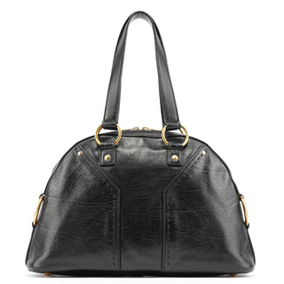 Yves Saint Laurent Black Calfskin Leather Muse Tote Bag