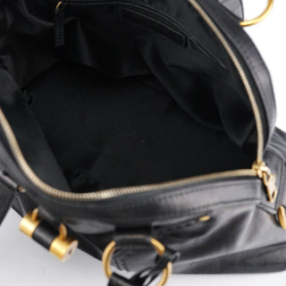 Yves Saint Laurent Black Calfskin Leather Muse Tote Bag