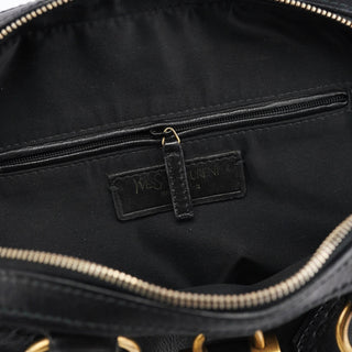 Yves Saint Laurent Black Calfskin Leather Muse Tote Bag