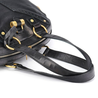 Yves Saint Laurent Black Calfskin Leather Muse Tote Bag