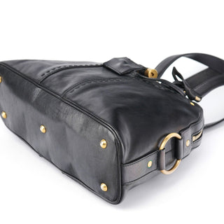 Yves Saint Laurent Black Calfskin Leather Muse Tote Bag