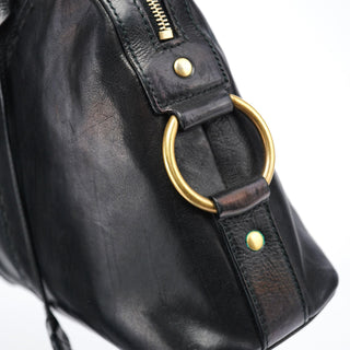 Yves Saint Laurent Black Calfskin Leather Muse Tote Bag