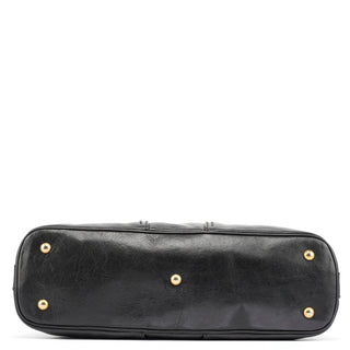 Yves Saint Laurent Black Calfskin Leather Muse Tote Bag