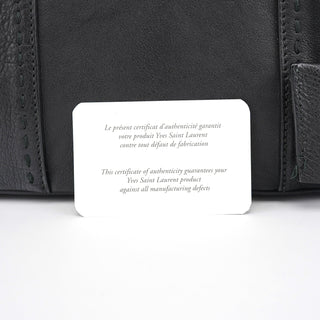 Yves Saint Laurent Black Calfskin Leather Muse Tote Bag