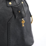 Yves Saint Laurent Black Calfskin Leather Muse Tote Bag