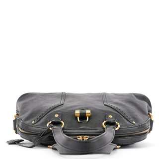 Yves Saint Laurent Black Calfskin Leather Muse Tote Bag