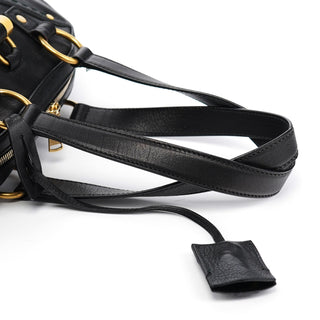 Yves Saint Laurent Black Calfskin Leather Muse Tote Bag