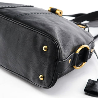 Yves Saint Laurent Black Calfskin Leather Muse Tote Bag