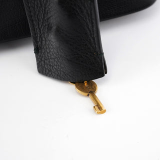 Yves Saint Laurent Black Calfskin Leather Muse Tote Bag