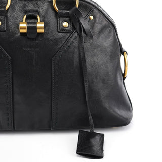 Yves Saint Laurent Black Calfskin Leather Muse Tote Bag