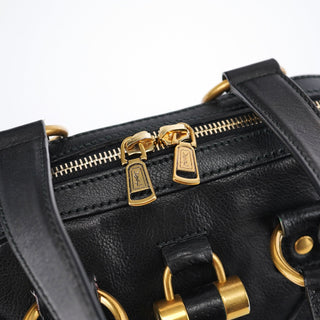 Yves Saint Laurent Black Calfskin Leather Muse Tote Bag