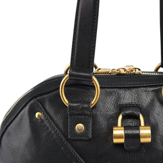 Yves Saint Laurent Black Calfskin Leather Muse Tote Bag